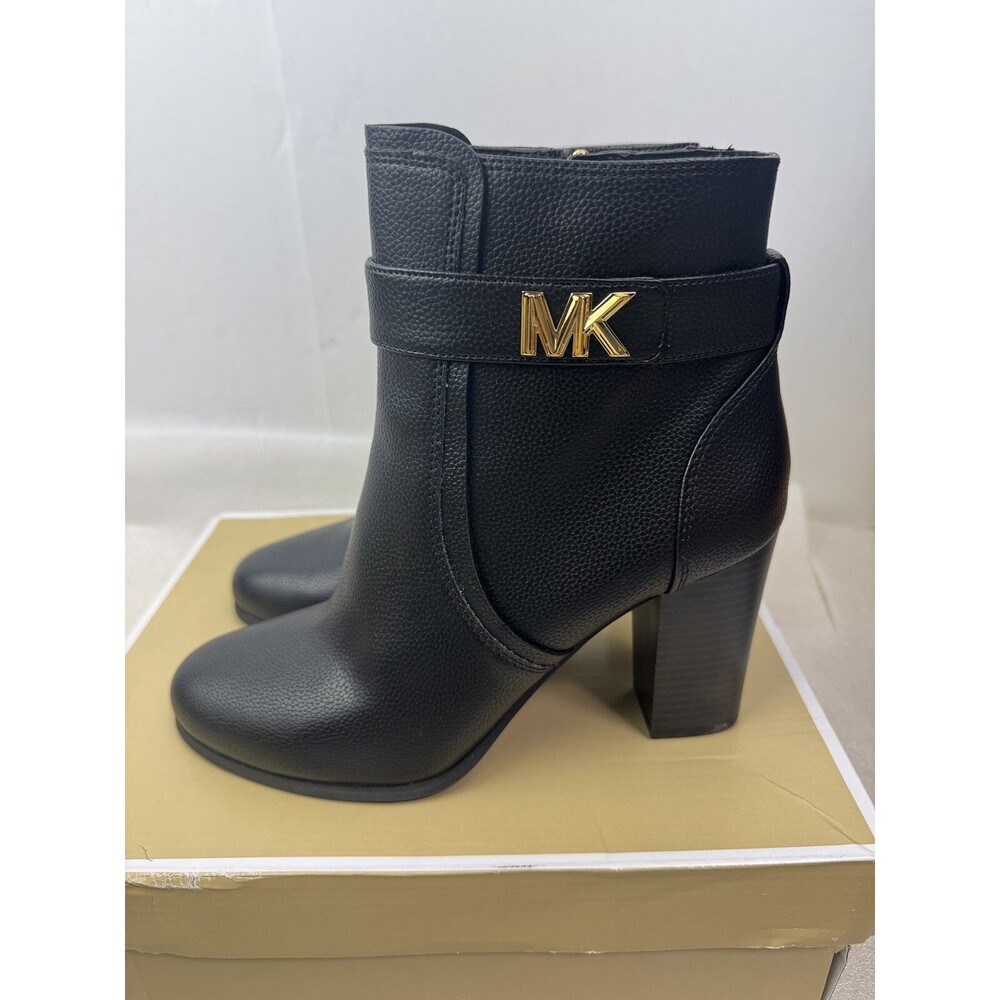 MICHAEL Michael Kors Women's Jilly Dress Ankle Block Heel Dress Booties Size: 9M - Picture 6 of 8